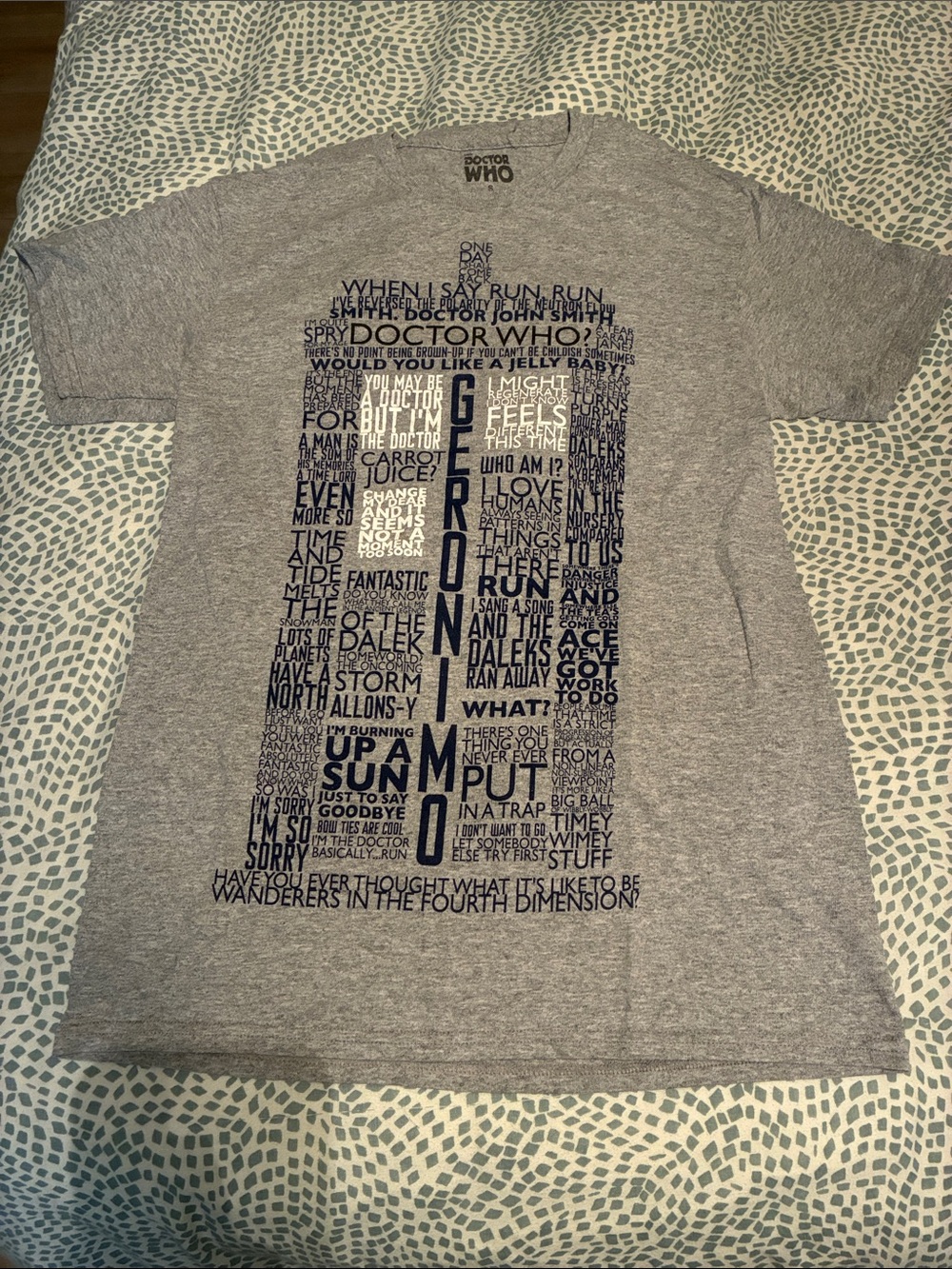 Doctor Who Grey Crewneck T-Shirt